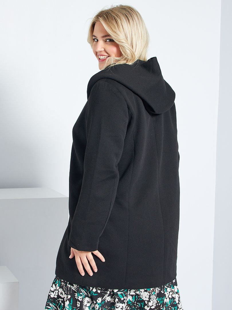 COS Abrigo con capucha negro estilo \u00abbusiness\u00bb Moda Abrigos Abrigos con capucha 