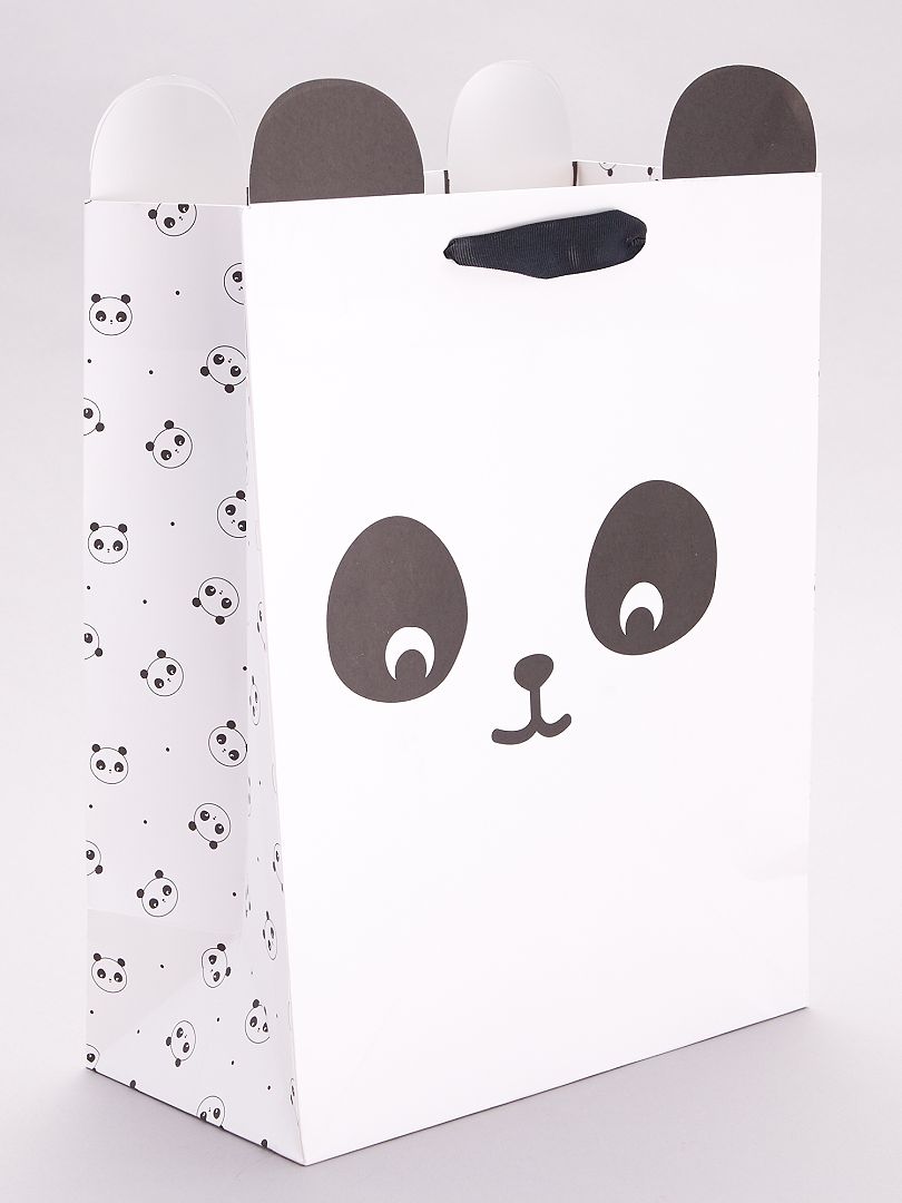 Bolsa de regalo 'oso panda' - NEGRO - Kiabi - 2.00€