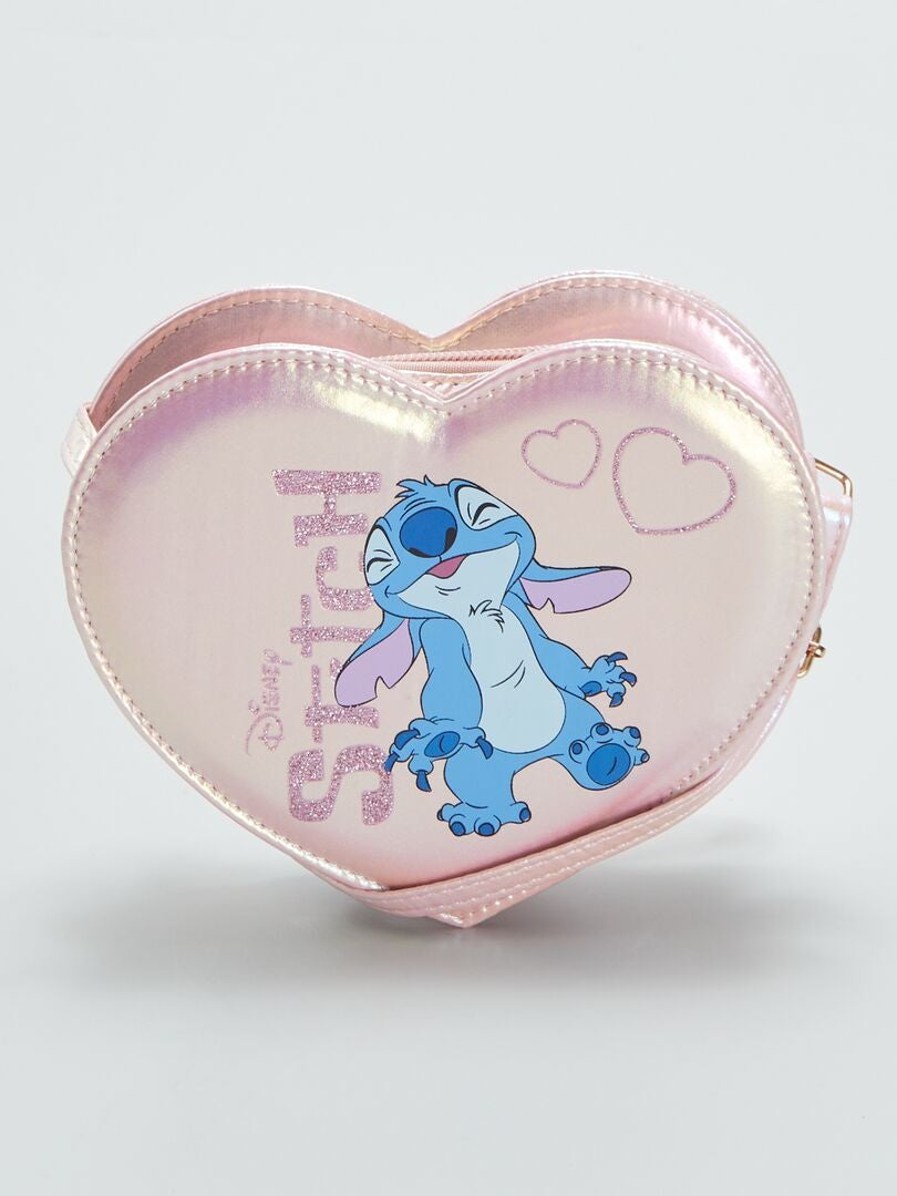 Bolso bandolera con forma de corazón 'Stitch' - ROSA - Kiabi - 12.00€