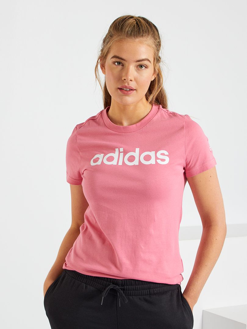 fusión Humedad Apropiado Camiseta 'adidas' con logo - ROSA - Kiabi - 20.00€