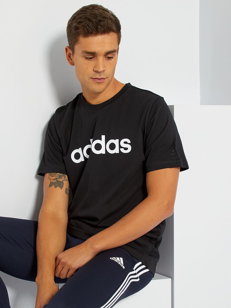 letal interfaz Albardilla Camiseta 'Adidas' - NEGRO - Kiabi - 20.00€