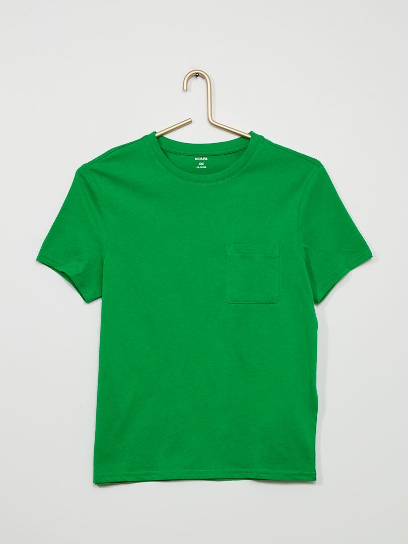 Camiseta básica - VERDE - Kiabi - 4.00€
