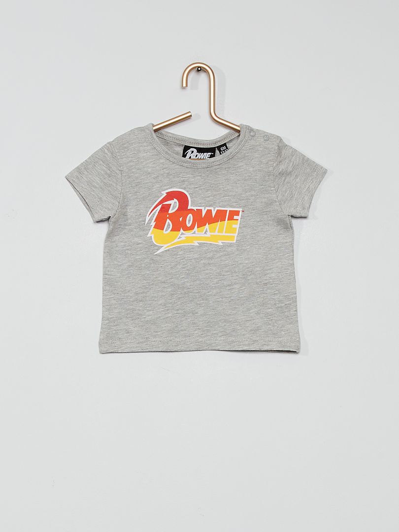 Mimar Correo aéreo Empleado Camiseta 'Bowie' - gris chiné - Kiabi - 7.00€