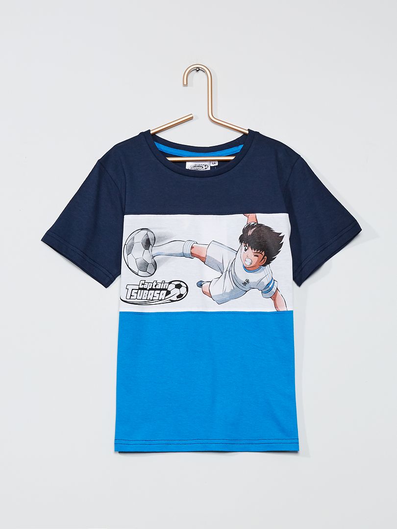 Lada Retorcido conjunto Camiseta 'Capitán Tsubasa' - azul/blanco - Kiabi - 8.00€