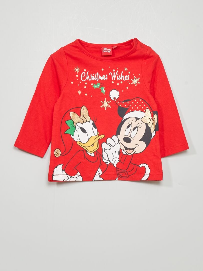 emparedado presión Antecedente Camiseta con estampado de 'Navidad' de 'Disney' - rojo - Kiabi - 4.00€