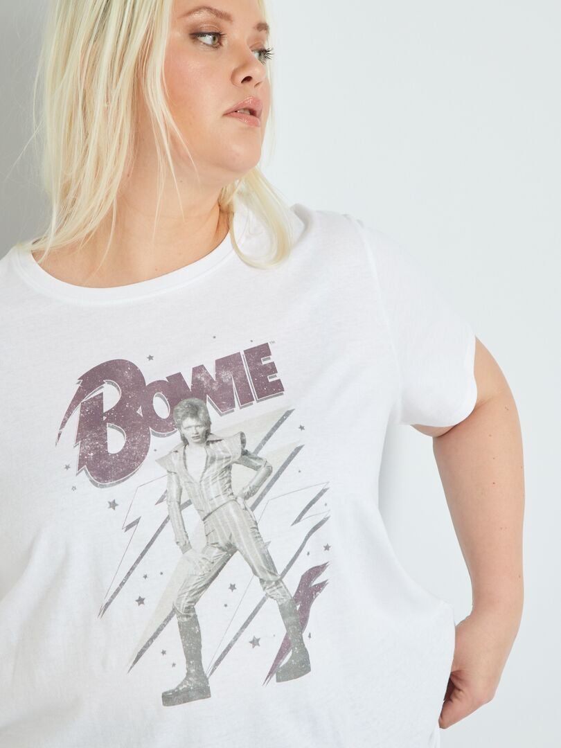 Camiseta de manga corta 'Bowie' - BLANCO Kiabi - 6.00€
