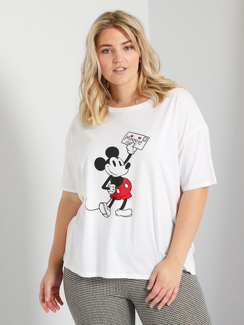 Camiseta estampada 'Disney' - BLANCO - Kiabi - 12.00€