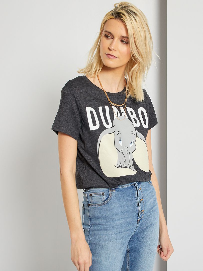 Optimista Enjuague bucal sustracción Camiseta 'Dumbo' - GRIS - Kiabi - 13.00€