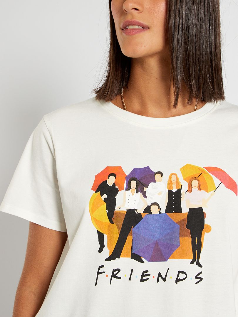 Oh Característica ley Camiseta 'Friends' - Blanco - Kiabi - 10.00€