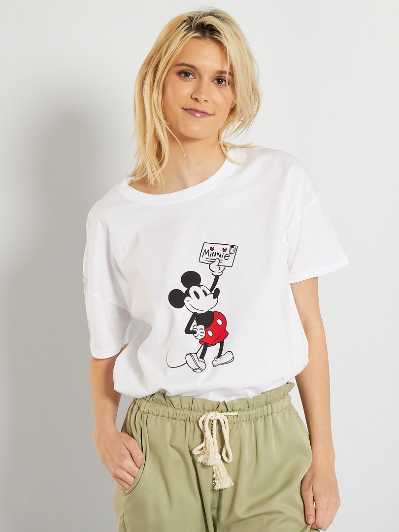 Afectar Maestría carpeta Camiseta holgada 'Disney' - BLANCO - Kiabi - 9.00€