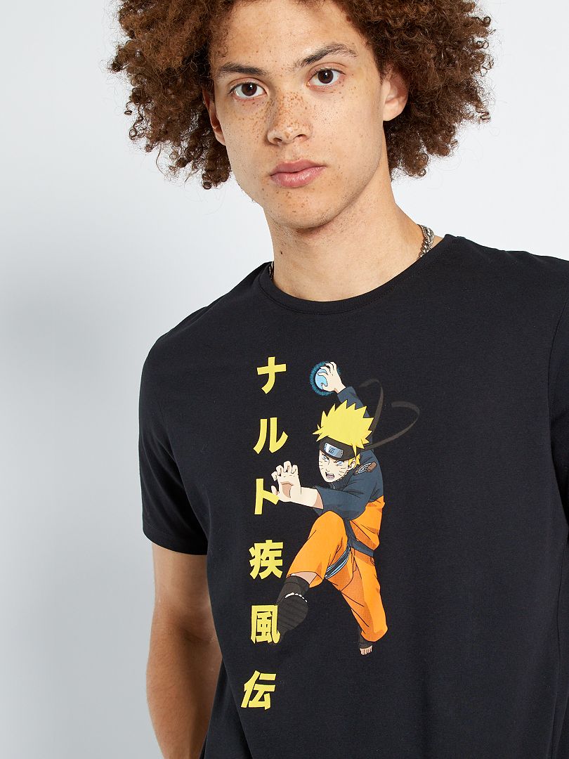 Banquete zona pañuelo de papel Camiseta 'Naruto' - NEGRO - Kiabi - 10.00€