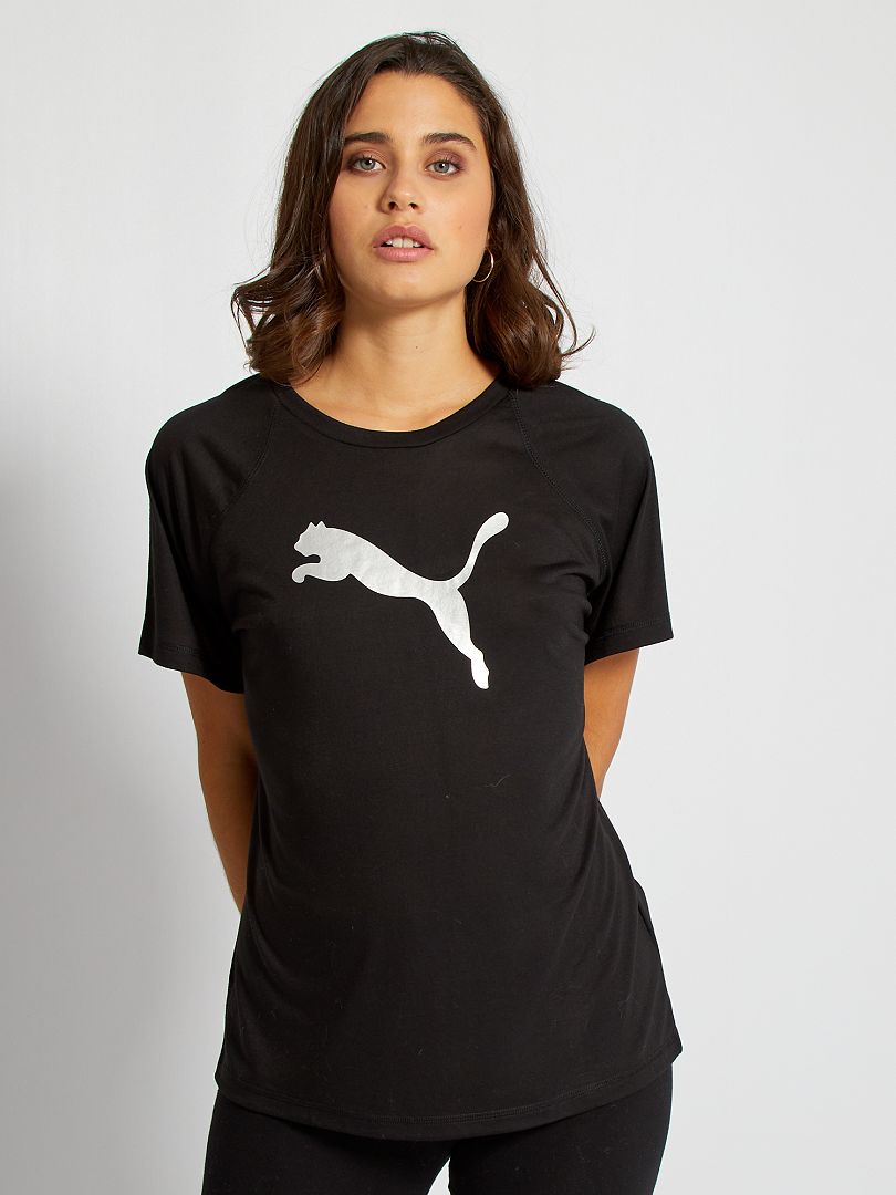 Camiseta 'Puma' con logo - negro - Kiabi - 25.00€