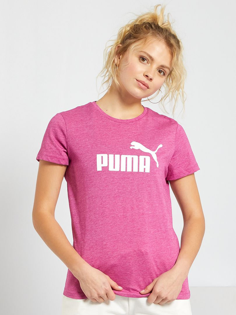 áspero ozono A la meditación Camiseta 'Puma' con logo - ROSA - Kiabi - 20.00€