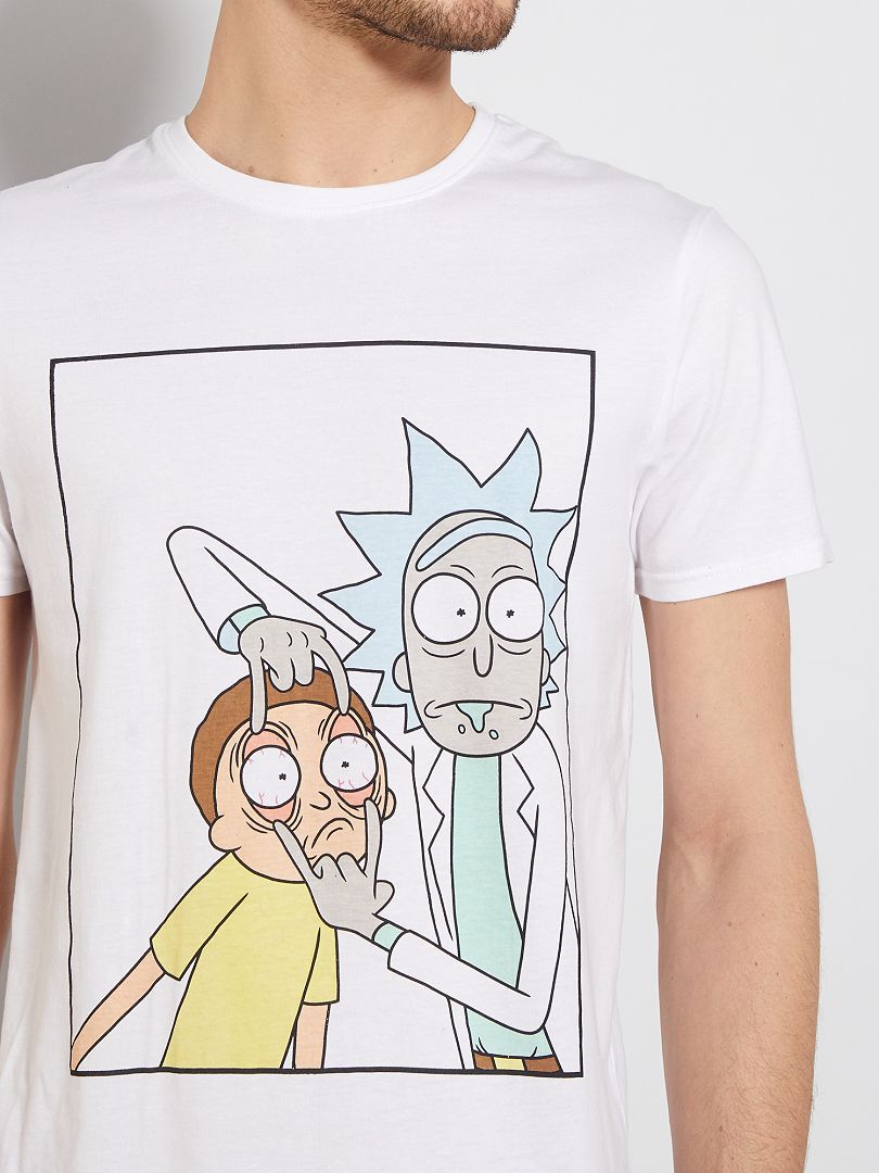 Redada Soberano Christchurch Camiseta 'Rick y Morty' - blanco - Kiabi - 13.00€