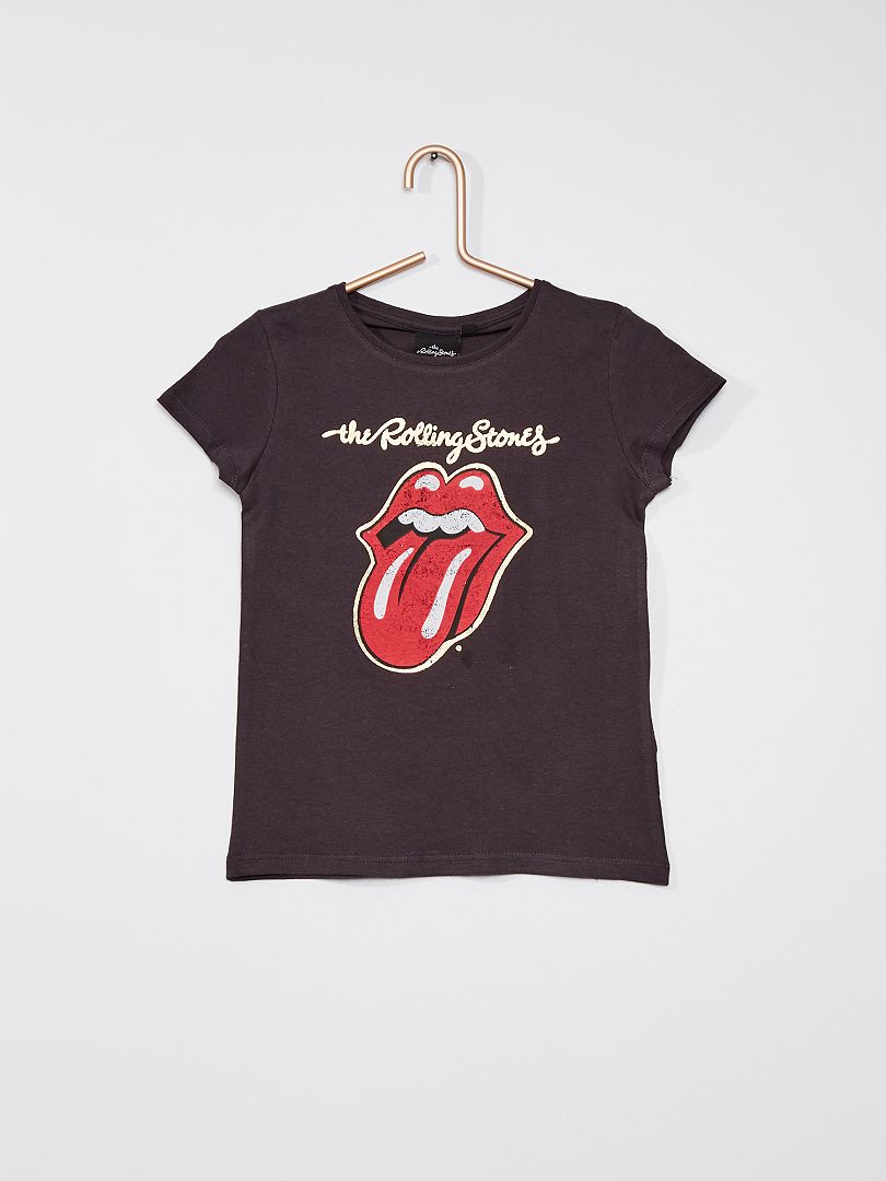 Camiseta 'Rolling Stones' gris oscuro - Kiabi -