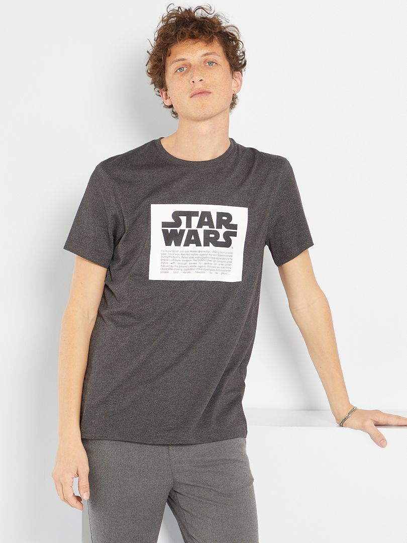 A merced de Mucho bien bueno La ciudad Camiseta 'Star Wars' - AZUL - Kiabi - 12.00€