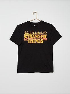 Específico retirarse María Camiseta 'Stranger Things' - negro - Kiabi - 12.00€