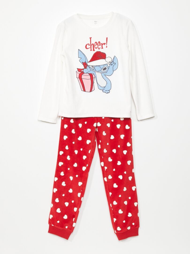  Disney Pijamas Lilo & Stitch para niñas, Rojo - : Ropa