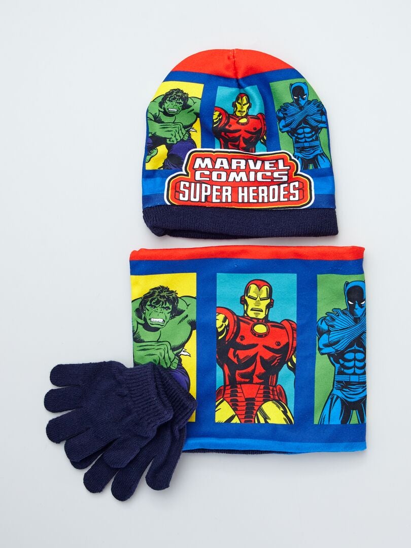 bufanda y guantes Marvel Avengers Juego de gorro 