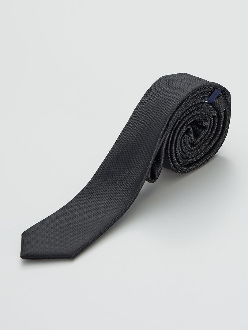 Corbata fina negra - negro - Kiabi - 2.00€