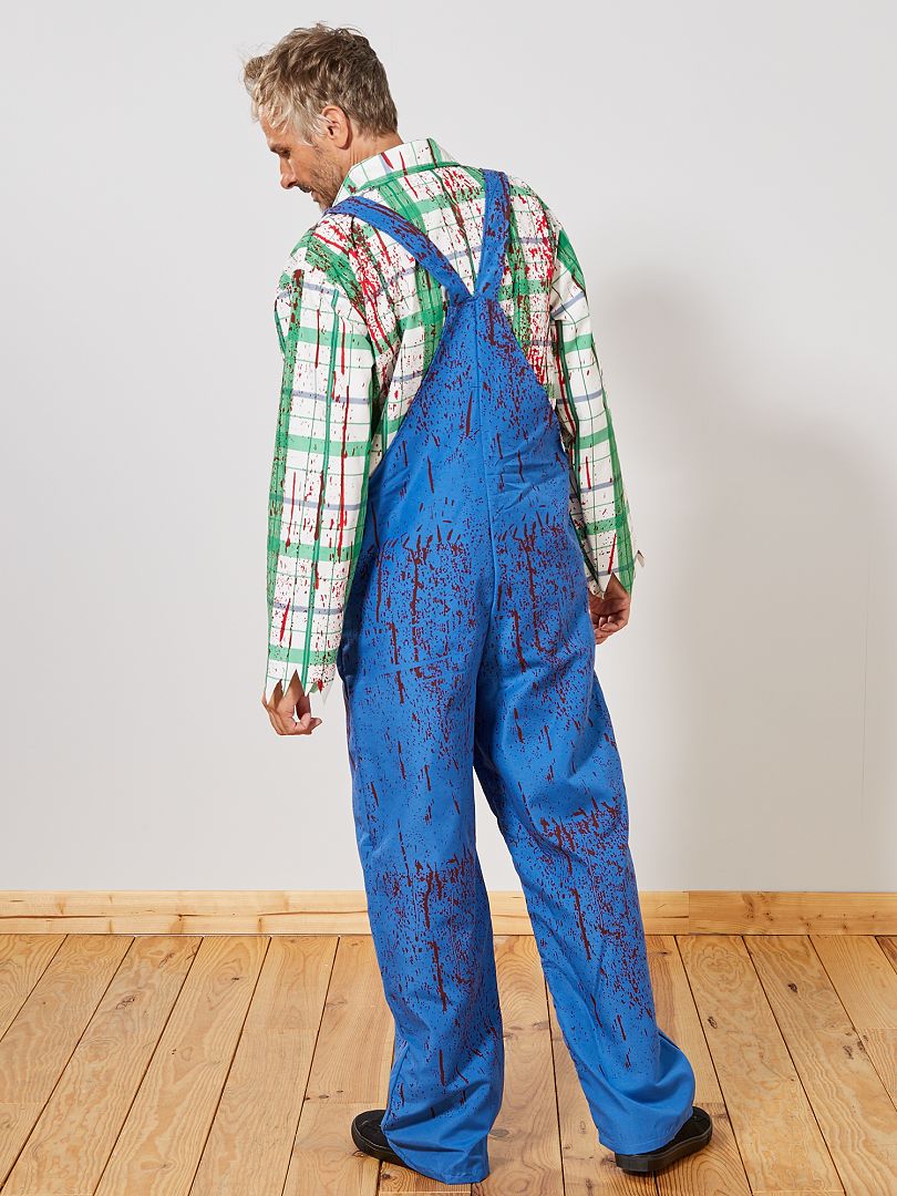 Disfraz de granjero zombi - azul - Kiabi €