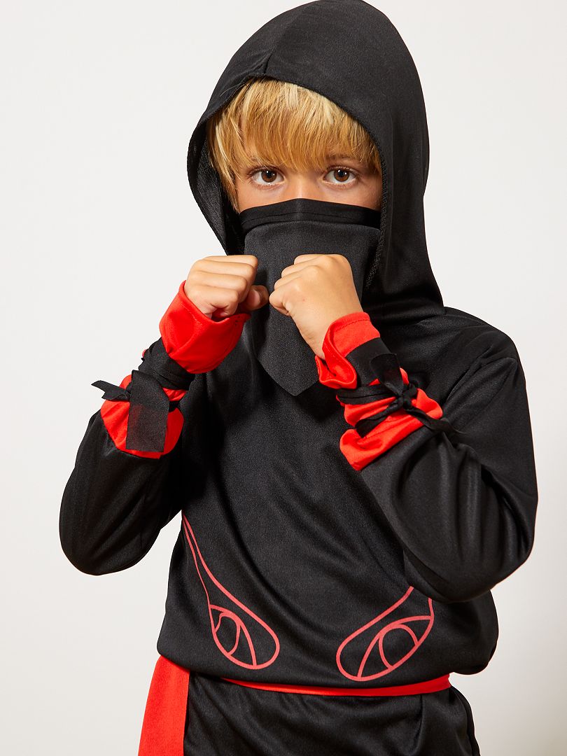 en caso Escritura Hombre rico Disfraz de guerrero ninja - negro/rojo - Kiabi - 15.00€