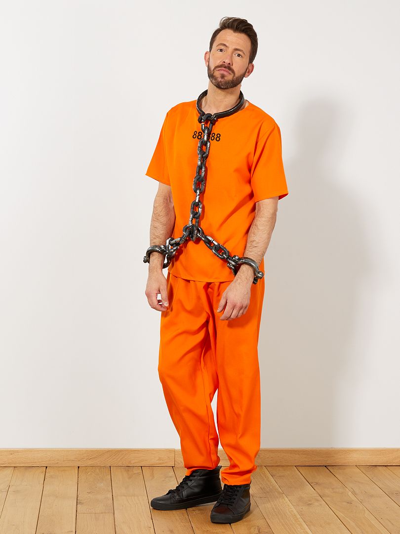 Disfraz de preso de EE UU - naranja - Kiabi - 23.00€