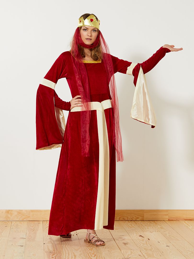 Solicitante Salvaje Tiempo de día Disfraz de princesa medieval - rojo - Kiabi - 25.00€