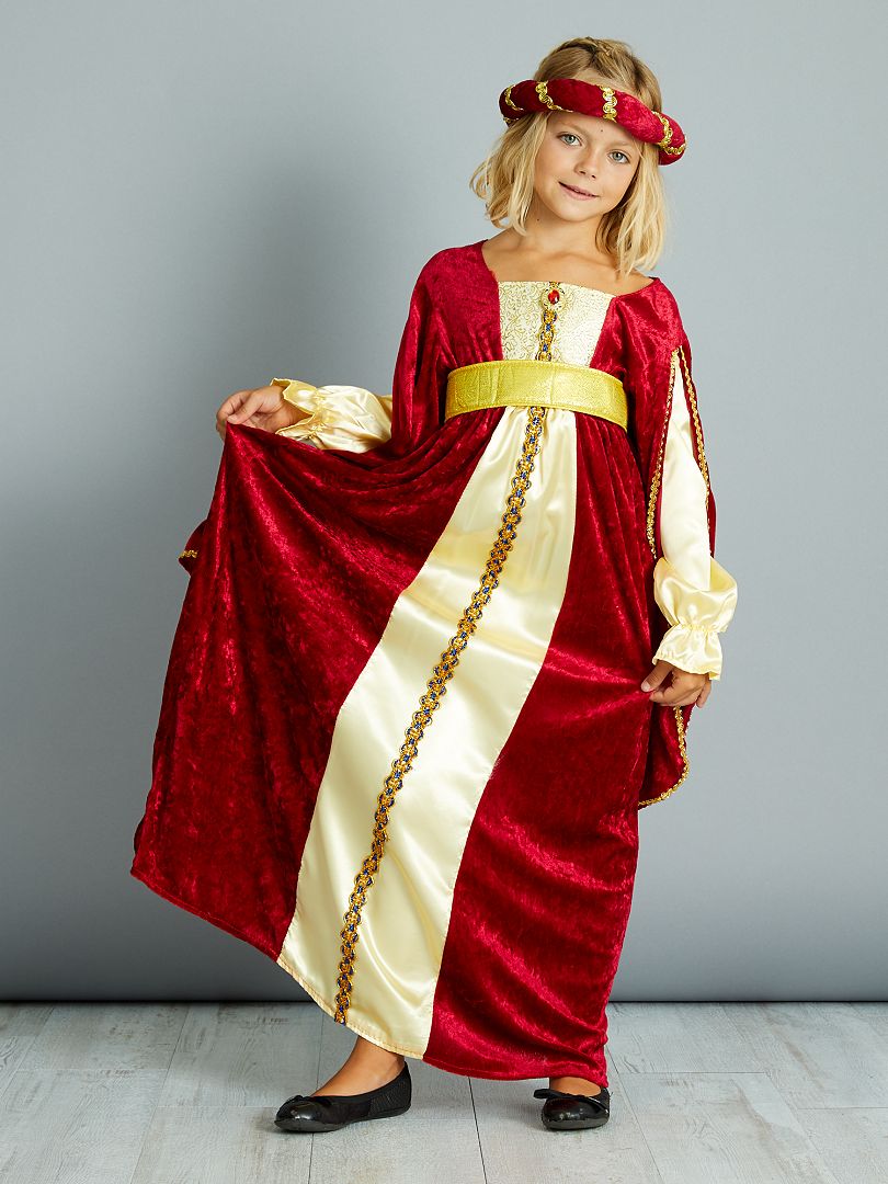 ratón Acuoso Cariñoso Disfraz de vestido medieval - rojo - Kiabi - 20.00€