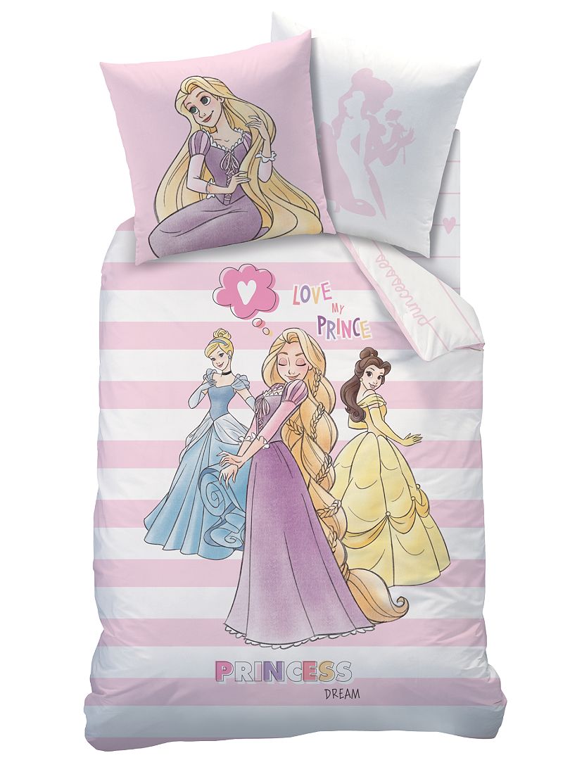 La risa Erradicar Teoría básica Juego de cama individual 'Disney Princess' - blanco/rosa - Kiabi - 35.00€