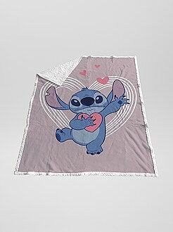 Manta 'Stitch' de borreguito - AZUL - Kiabi - 23.00€