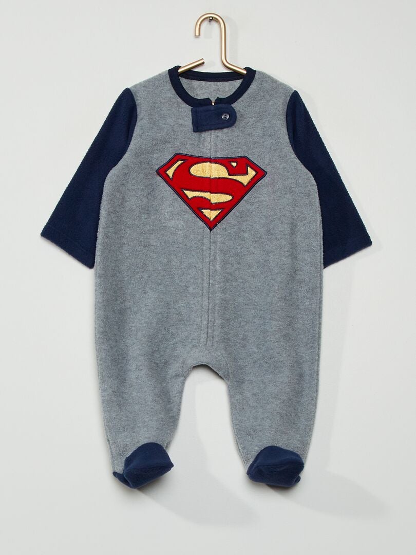 Interesar Rico Elegante Mono pijama 'Superman' - gris chiné - Kiabi - 25.00€