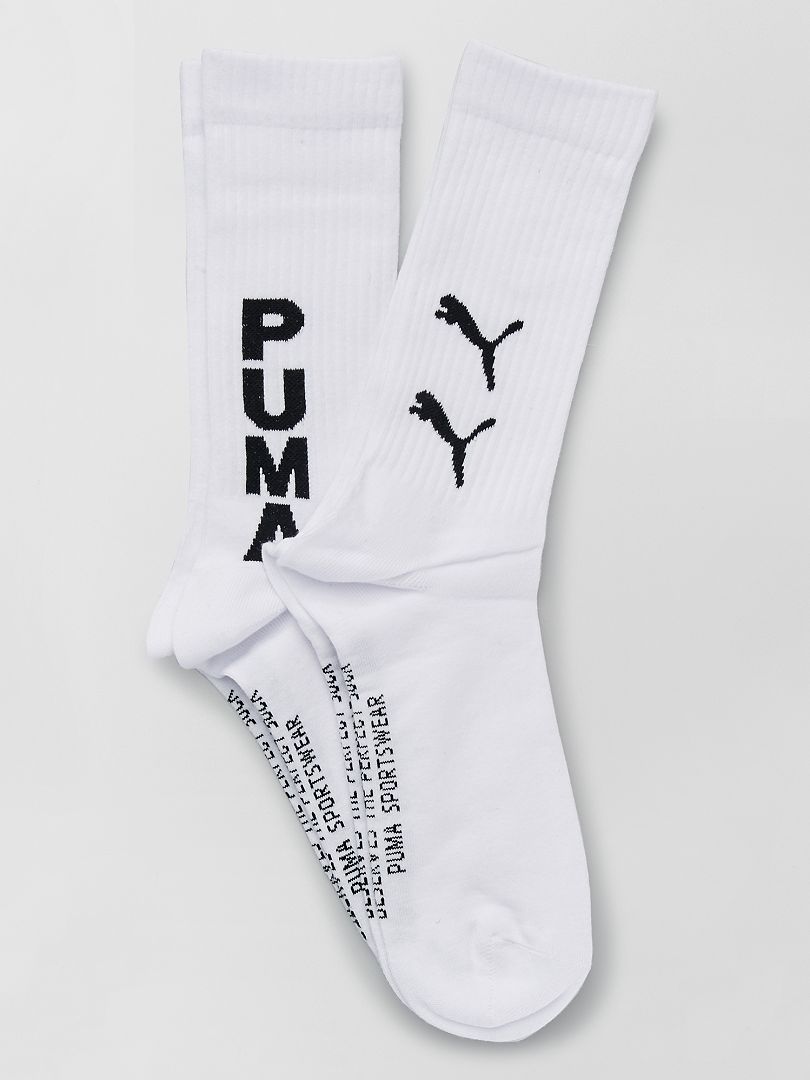 Pack de 2 pares de calcetines 'Puma' - BLANCO - Kiabi - 9.00€
