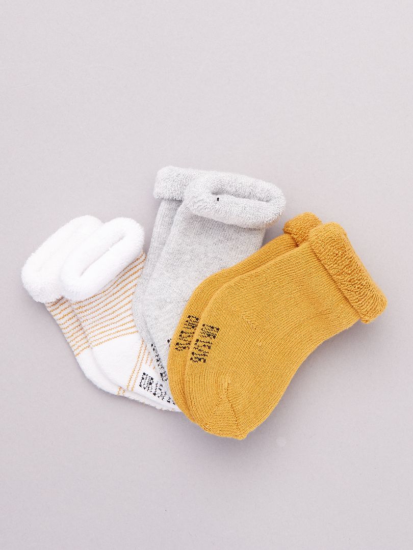 Obstinado Vislumbrar Varios Pack de 3 pares de calcetines para bebé - NARANJA - Kiabi - 4.00€