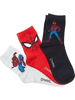 Cerdá Pack de 5 Calcetines de Algodón de Spiderman para Niño con Licencia Oficial Marvel 