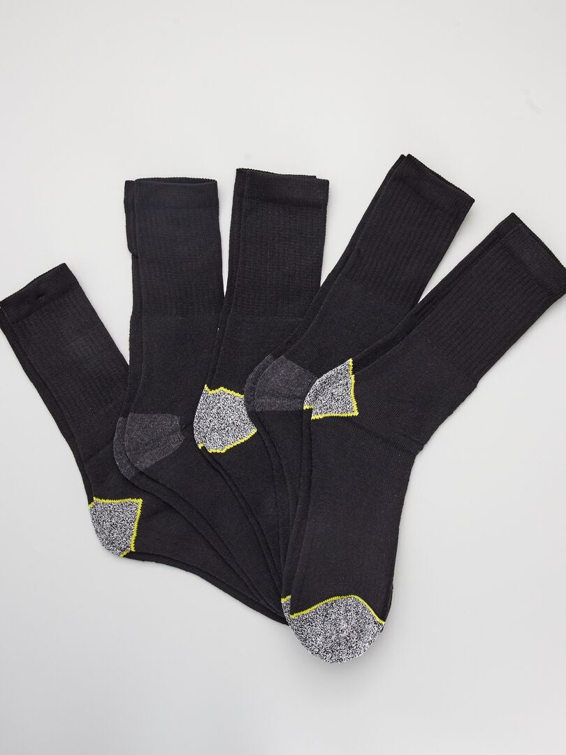 Pack de pares calcetines de trabajo - negro - Kiabi - 7.00€