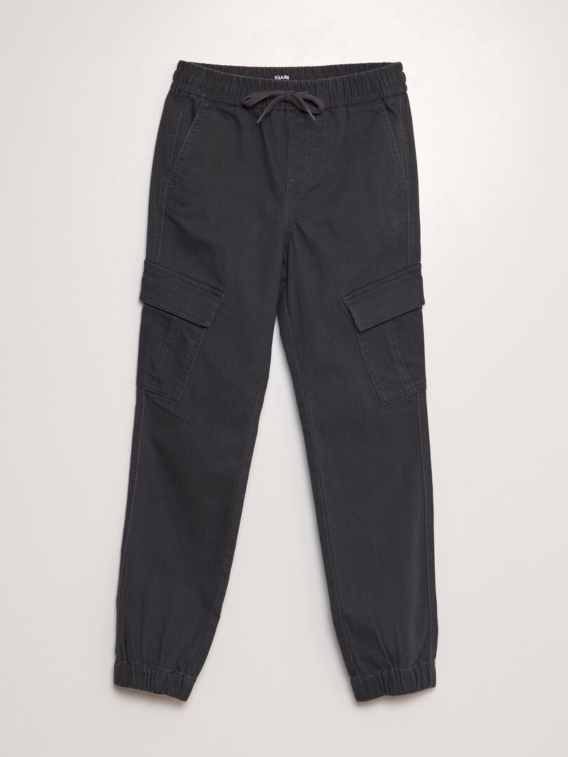Pantalón de chándal con bolsillos laterales - NEGRO - Kiabi - 14.00€