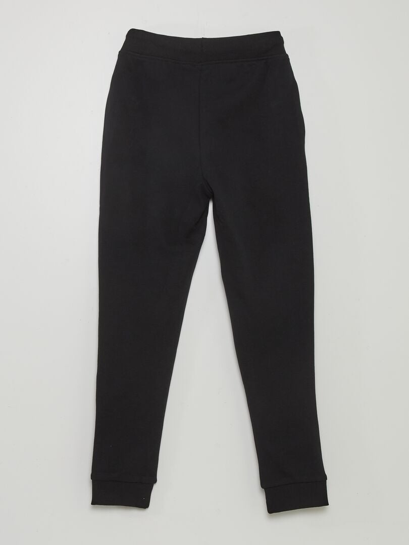 Pantalón de jogging algodón liso - Negro - Kiabi 5.00€