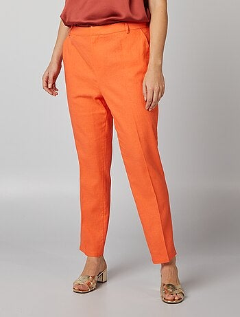 Rebajas Pantalones de mujer - naranja - Kiabi