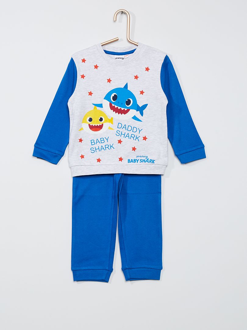 transfusión es suficiente Administración Pijama de 2 piezas 'Baby Shark' - gris/azul - Kiabi - 13.00€