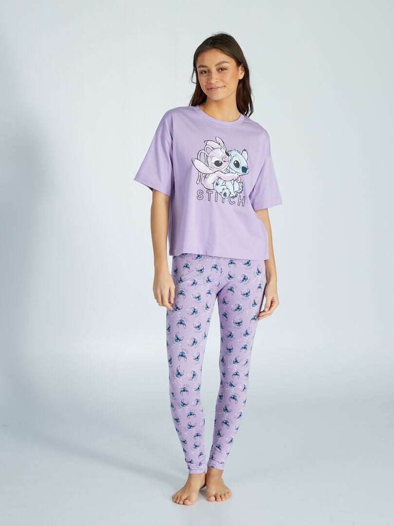 Pijama estampado Lilo & Stitch Blanco/rosa NIGHTWEAR da Mujer