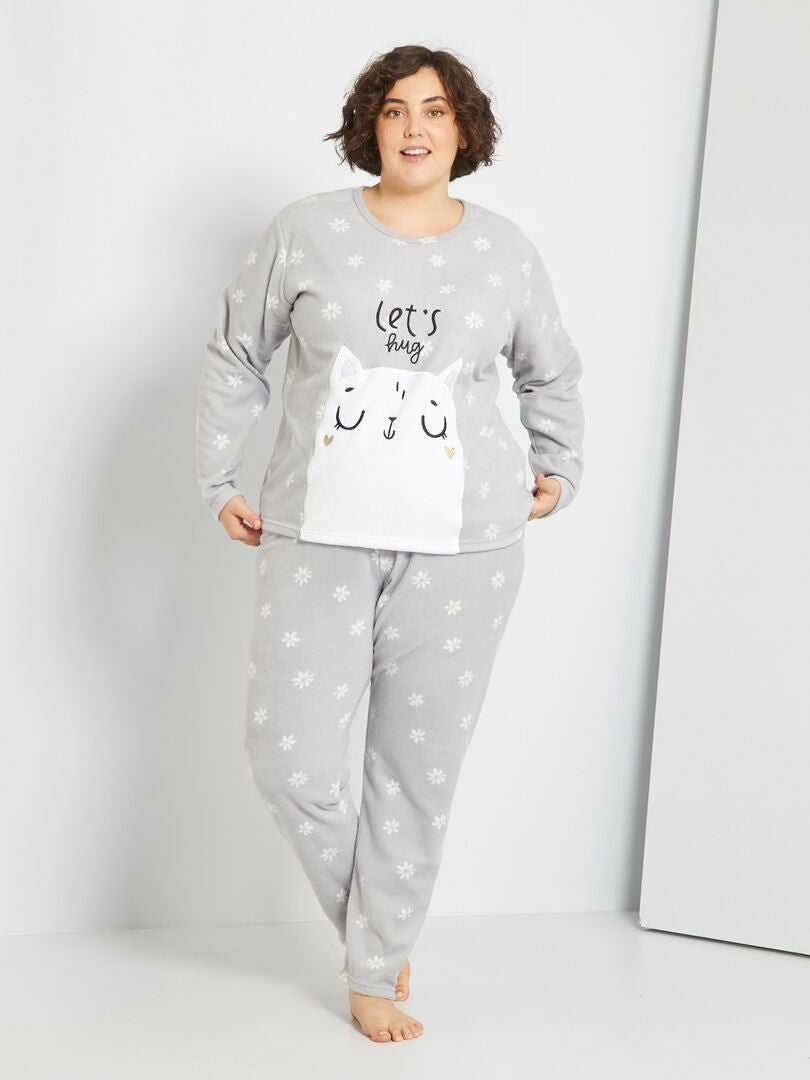 reflejar Haz lo mejor que pueda Girar en descubierto Pijama polar - gris - Kiabi - 23.00€