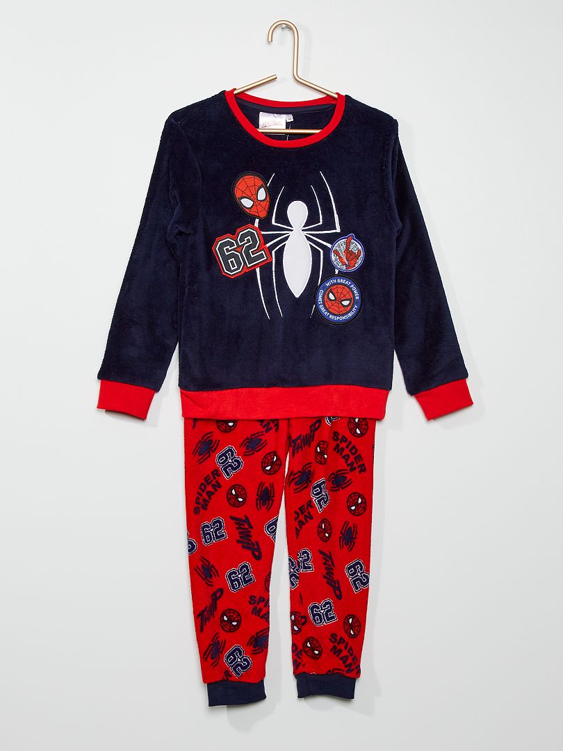 Pijama polar 'Spiderman' de 2 piezas - marino/rojo - Kiabi - 16.00€
