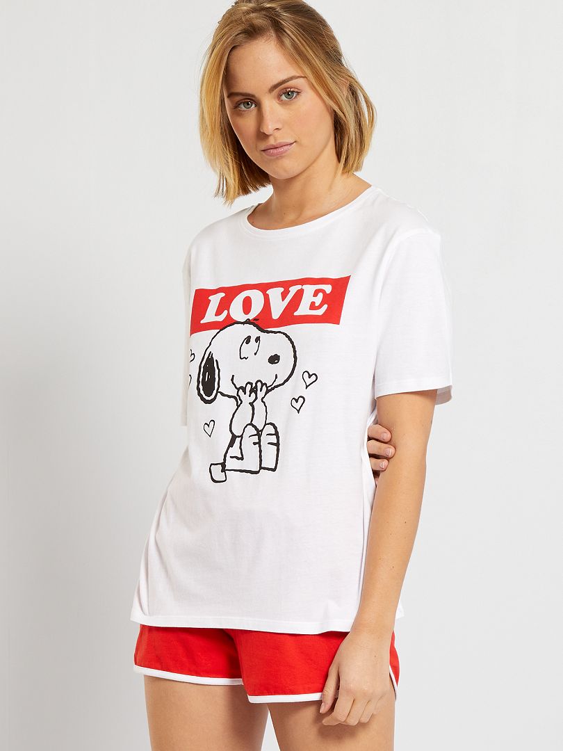 Pijama de Verano Snoopy de Hombre 