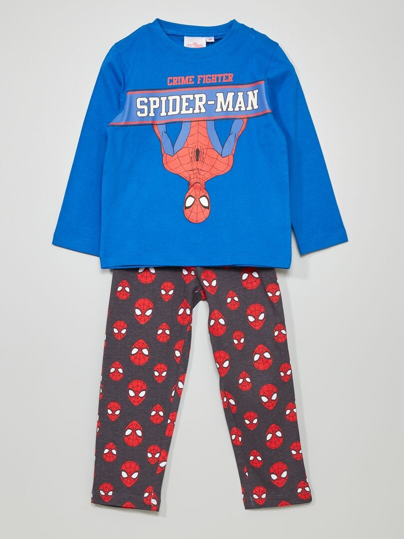 Pijama de algodón de manga larga para niño Marvel Spiderman 
