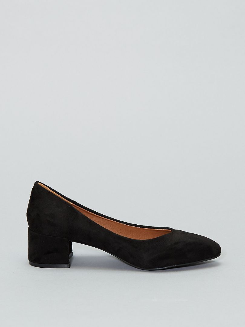 Zapatos de tacón de antelina - negro - - 20.00€