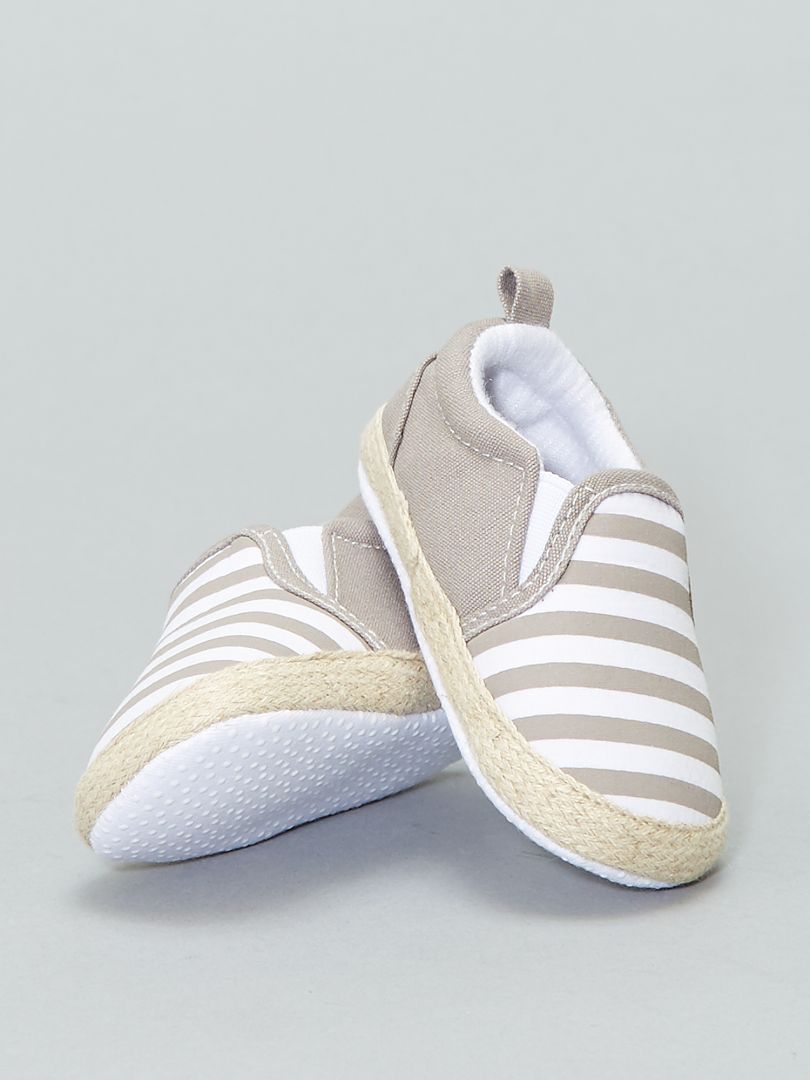 Pegajoso conversión Inducir Zapatos tipo alpargatas de algodón - BEIGE - Kiabi - 7.00€