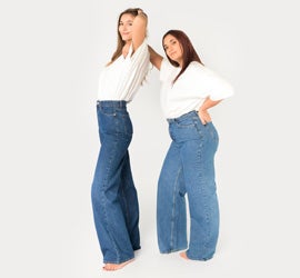 Jean wide leg femme