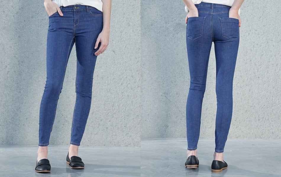 Vaqueros largos de tiro alto, Ofertas en jeans de mujer